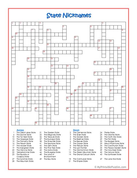 nickname crossword